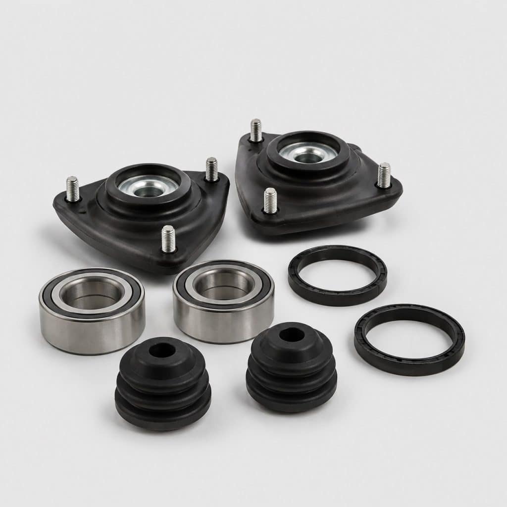 Kit de butée de suspension et roulement sur fond clair