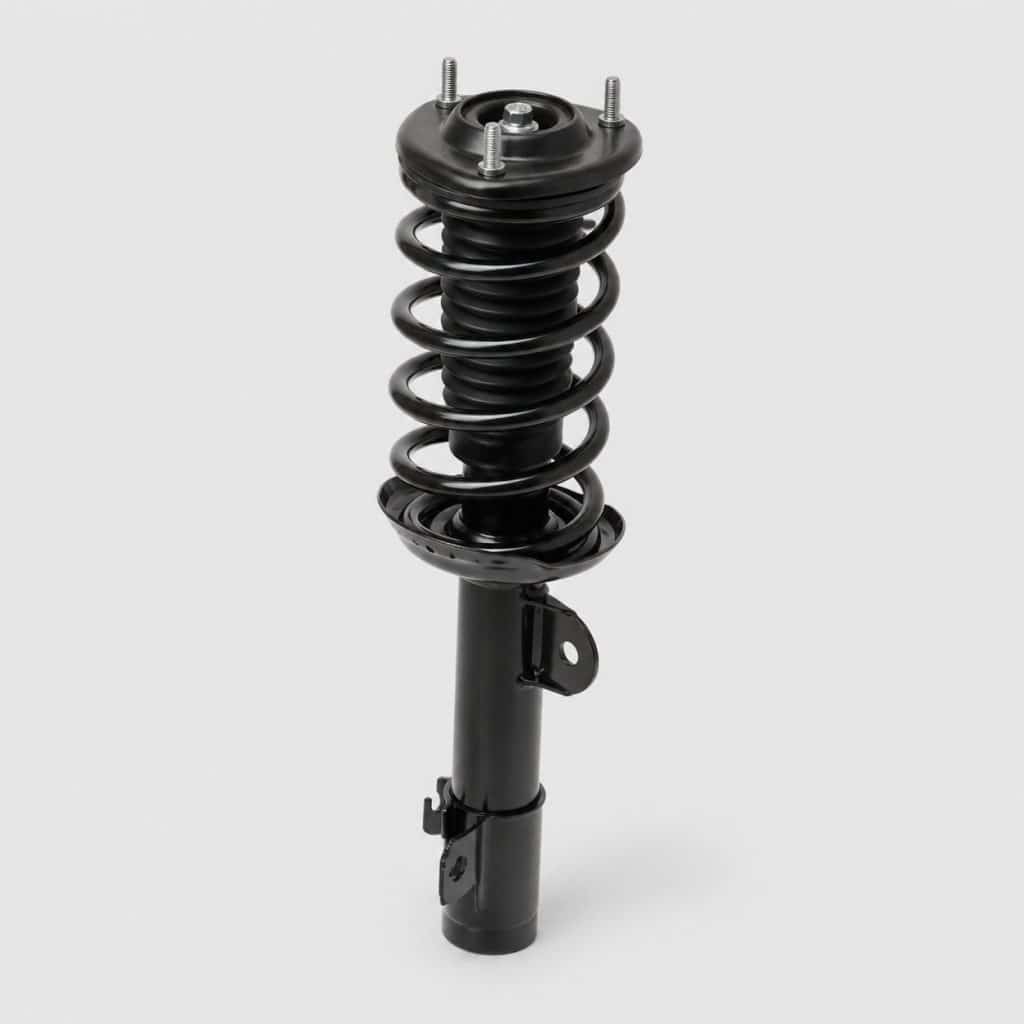 Jambe de force complète avec ressort sur fond clair