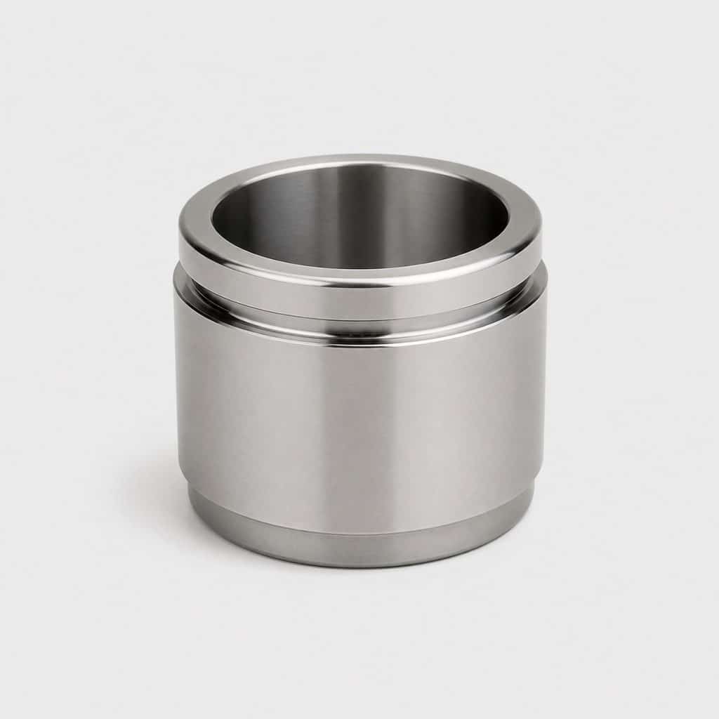 Piston d'étrier de frein en acier sur fond clair