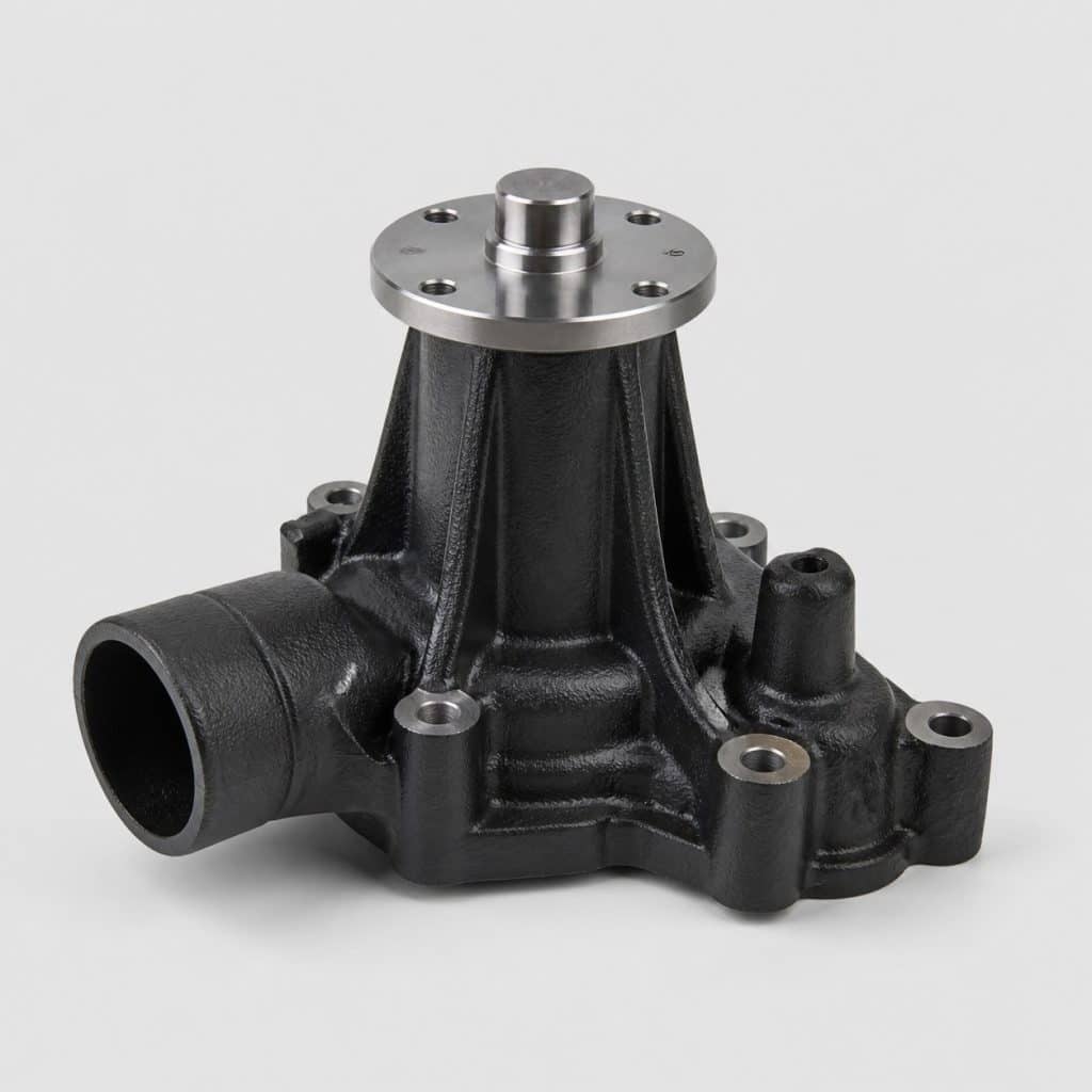 Pompe à eau pour moteur diesel utilitaire sur fond clair