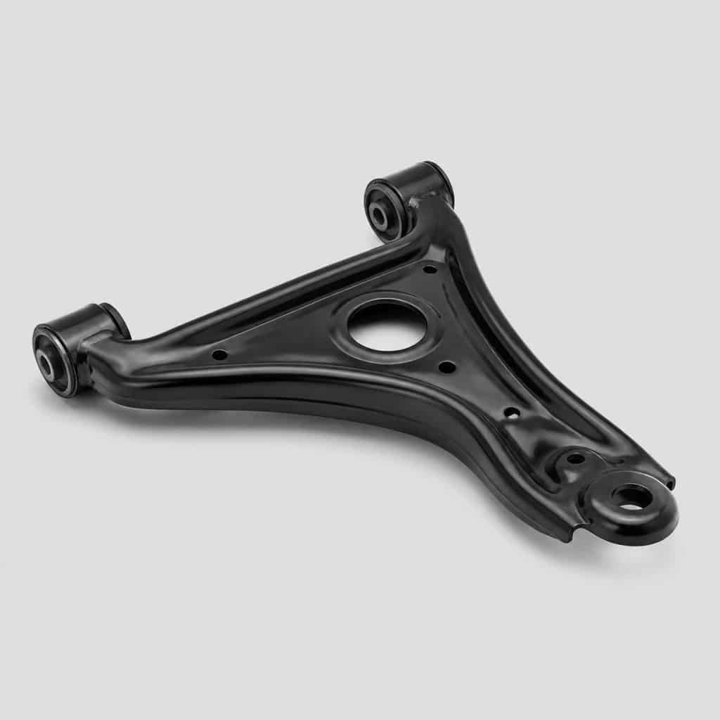 Triangle de suspension avant sans rotule sur fond clair
